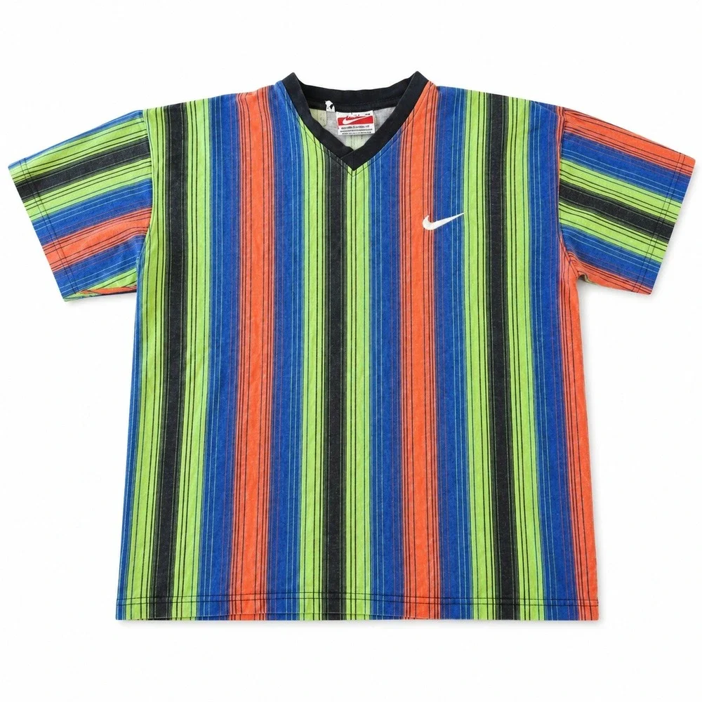 Men's Vintage Nike Multicolor Short Sleeve shirt Size XL